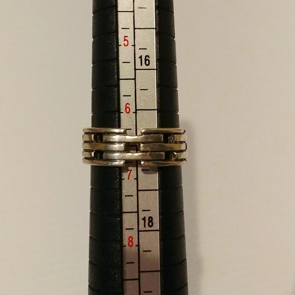 Vintage Silver Chain Link Ring - Picture 2 of 4